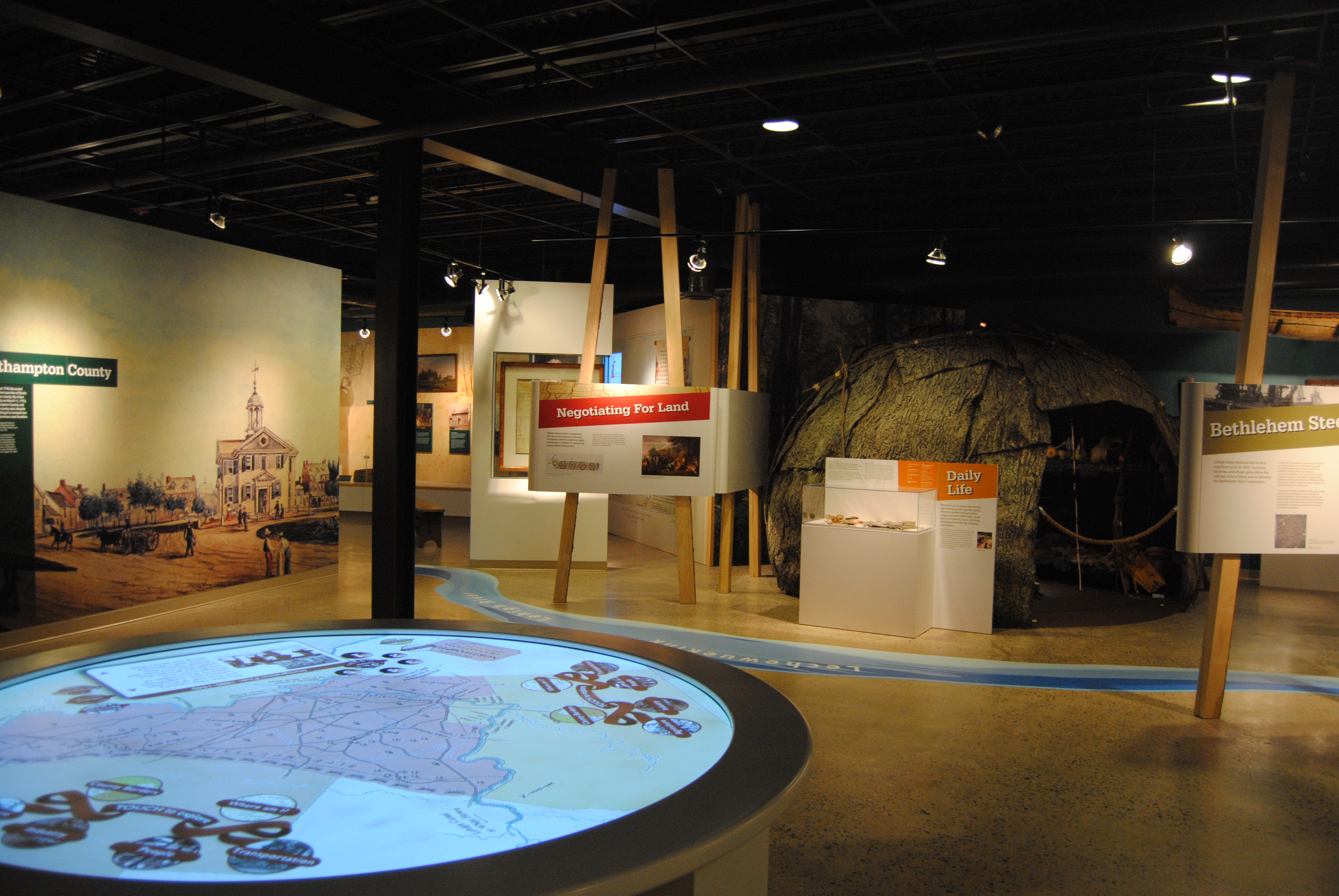 View of the Native American exhibit