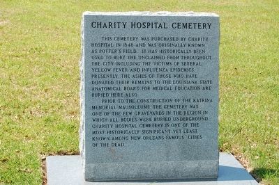 Charity Hospital Historical Marker