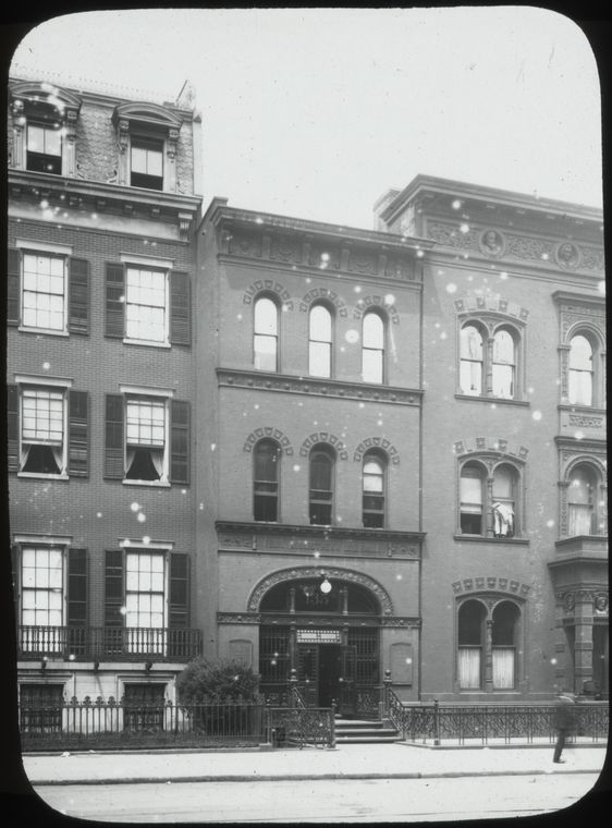 Historic photograph of the New York Public Library, Ottendorfer Branch (image from NYPL)