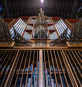 The cathedral installed this organ in 1972. With 6,616 pipes, it is the largest mechanical action organ in North America