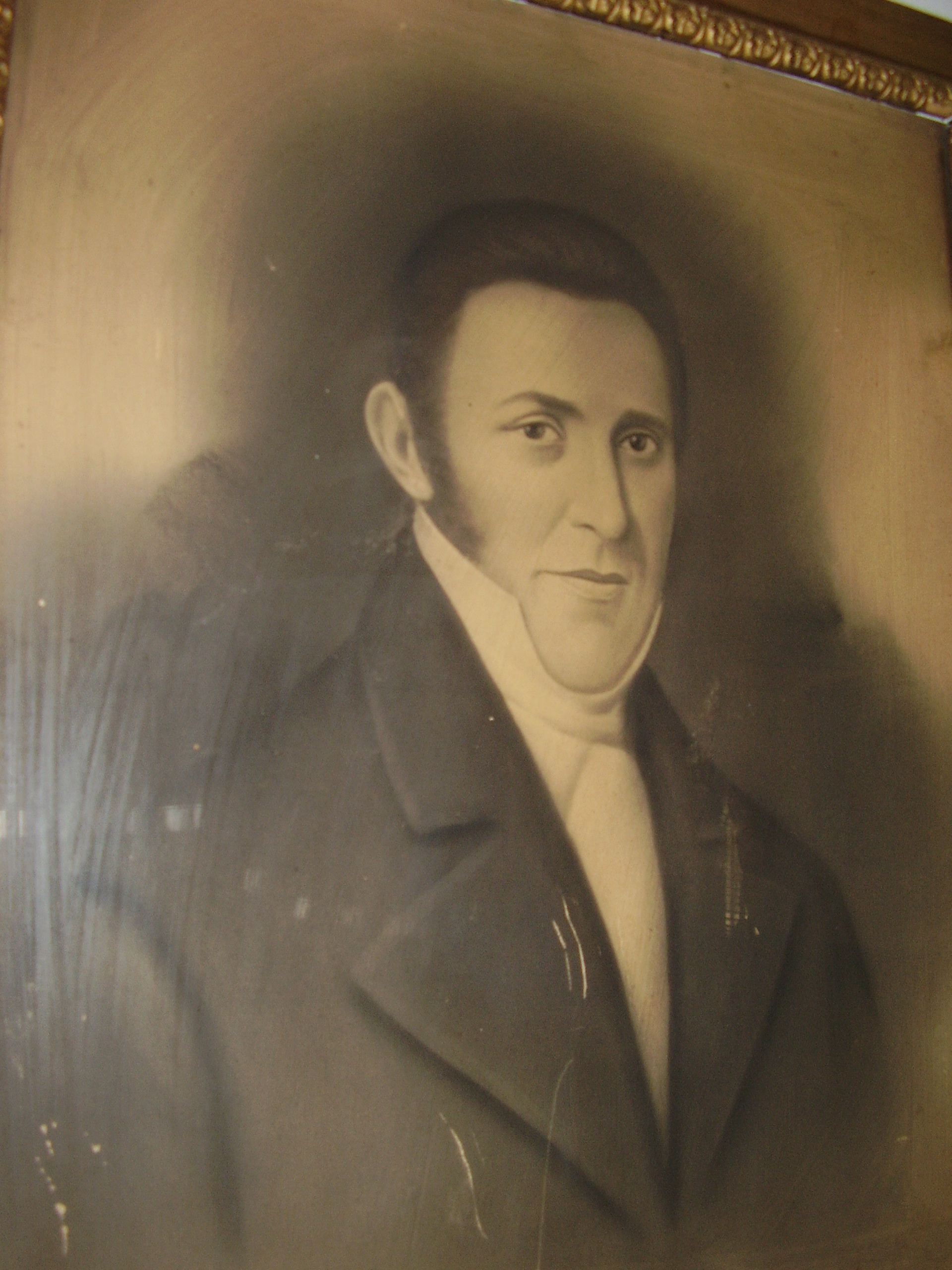 Early portrait of Louis Wilson, who lived in the house from 1830 until his death in Mexico in 1847. Neighboring Wilson county was created in his memory by the North Carolina General Assembly.