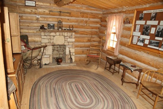 Inside one of the cabins