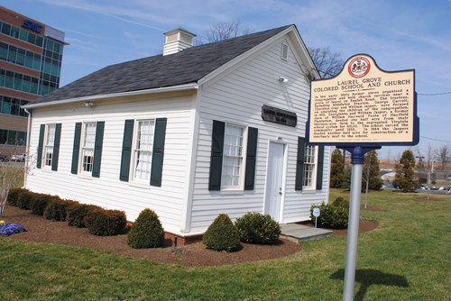 Laurel Grove School was built and supported by African American families in the 1880s. The one-room school also received state support and operated until the 1930s. 