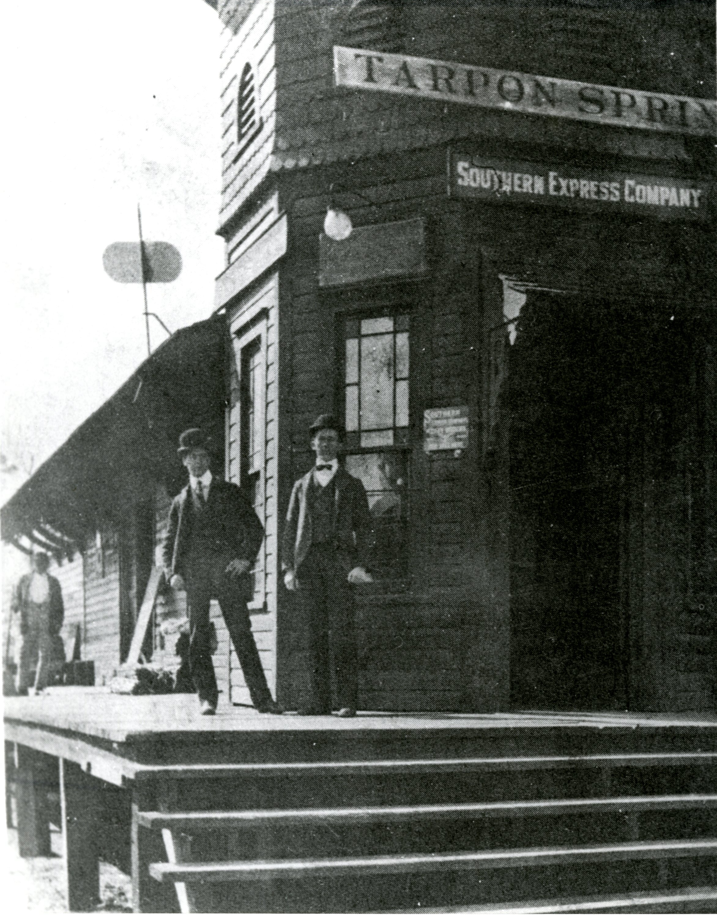 Southern Express Company depot, Tarpon Springs, 1900.