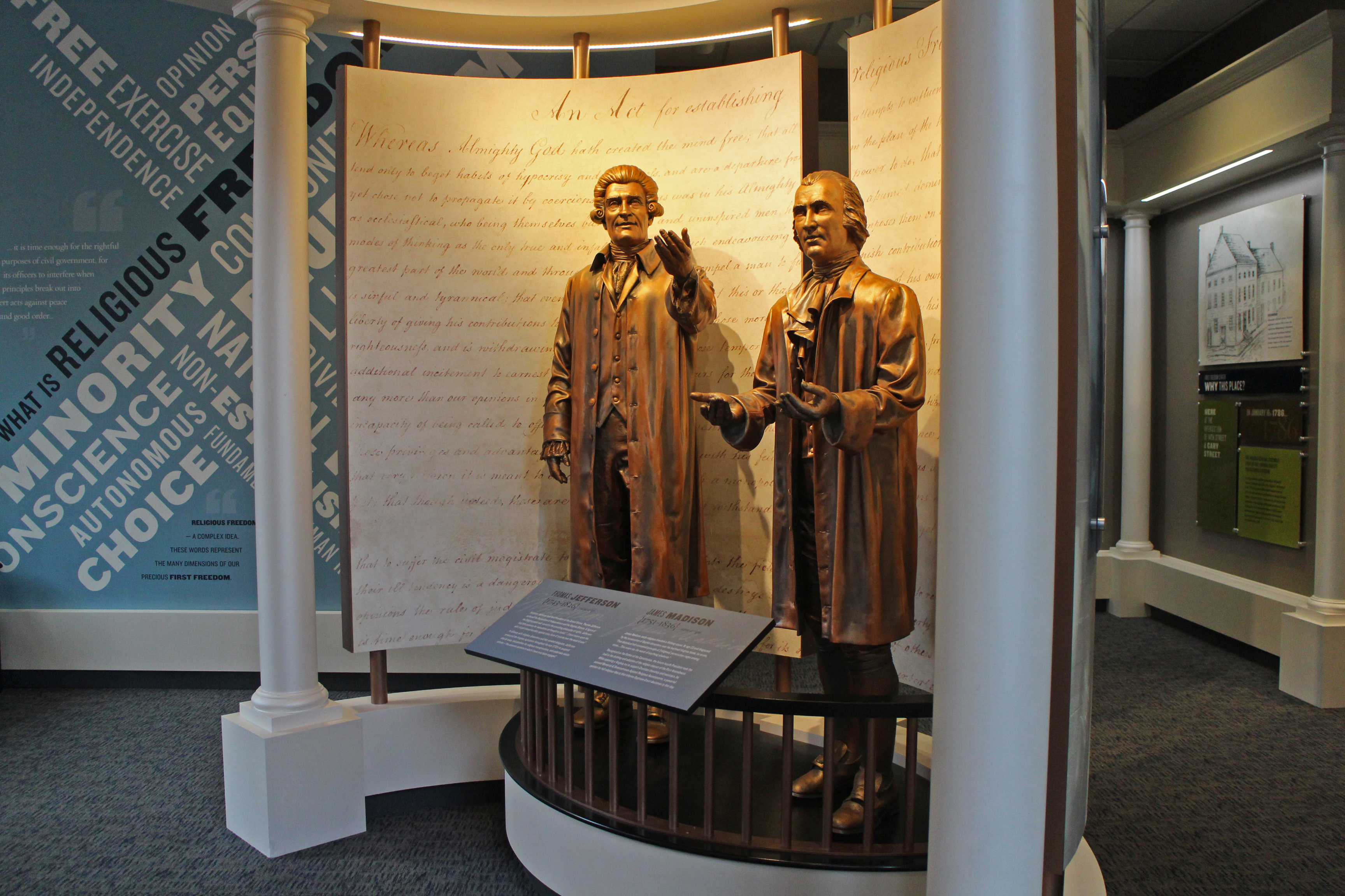 Inside the First Freedom Center.