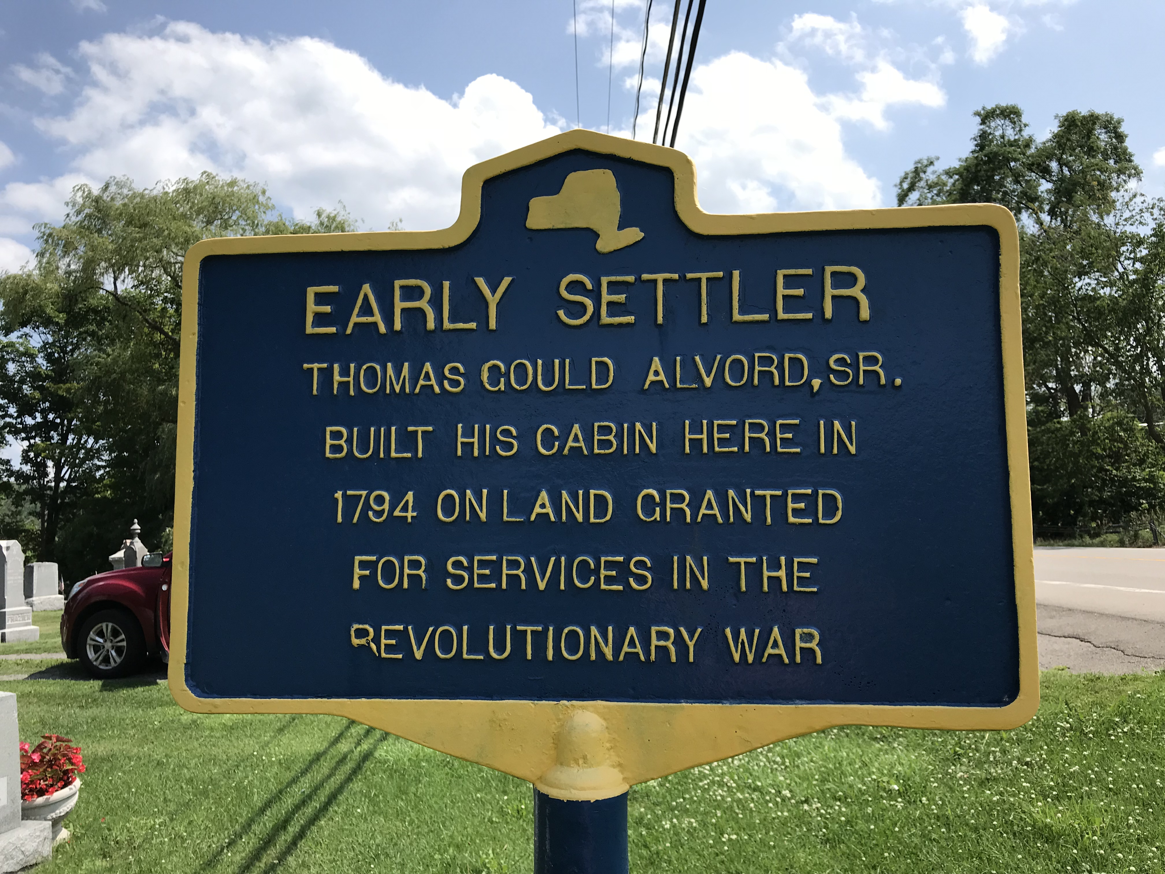 Early Settler, Thomas Gould Alvord, Sr. (Homer, NY)