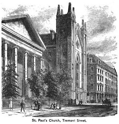 St Paul Cathedral Church 1881 (King's Handbook of Boston, 4th ed. 1881)