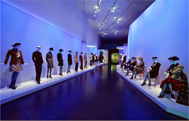 A fashion exhibit within the museum.