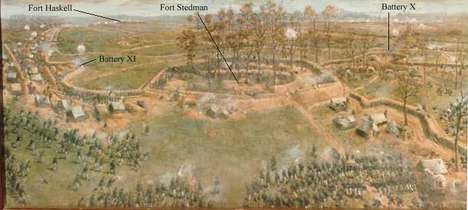 A rendition of the attack on Fort Stedman