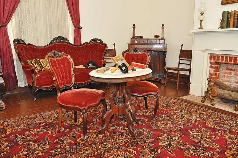 Several rooms have been recreated to depict life for the average Civil War officer at the Drum Barracks. Image obained from HistoryNet.