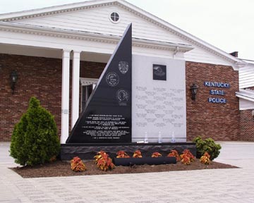 The Kentucky State Police Professional Association Memorial honors troopers who have died in the line of duty.