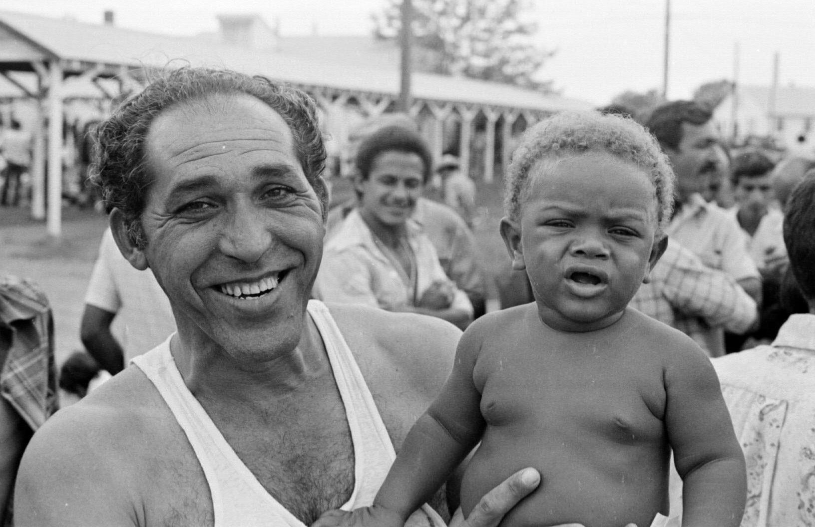 People, Facial expression, Black-and-white, Child