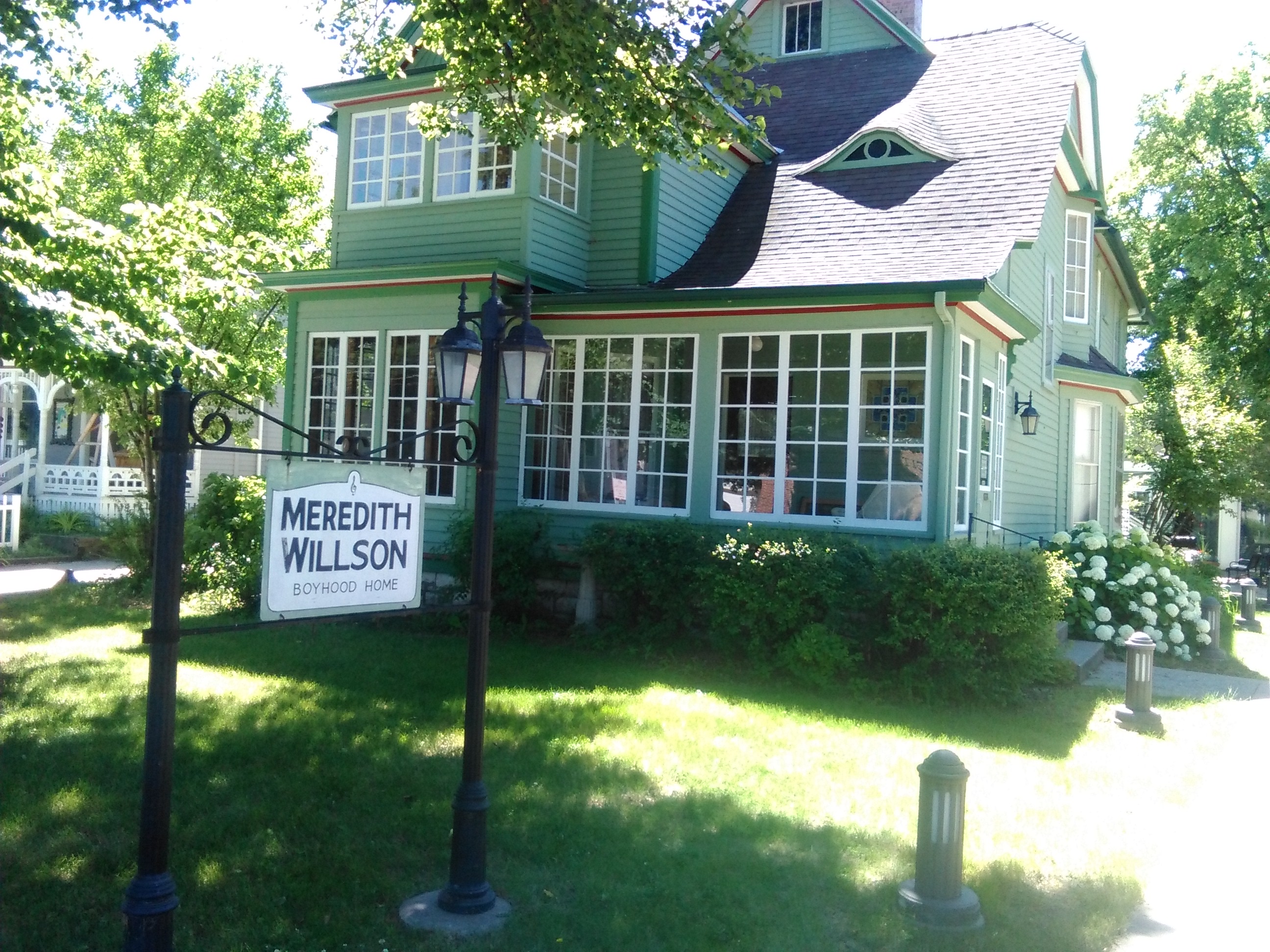 The home were Robert Meredith Willson was born and wrote the movie Music Man