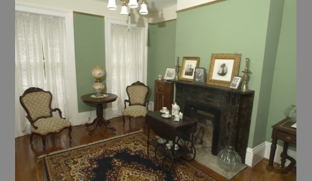 The parlor/living room area