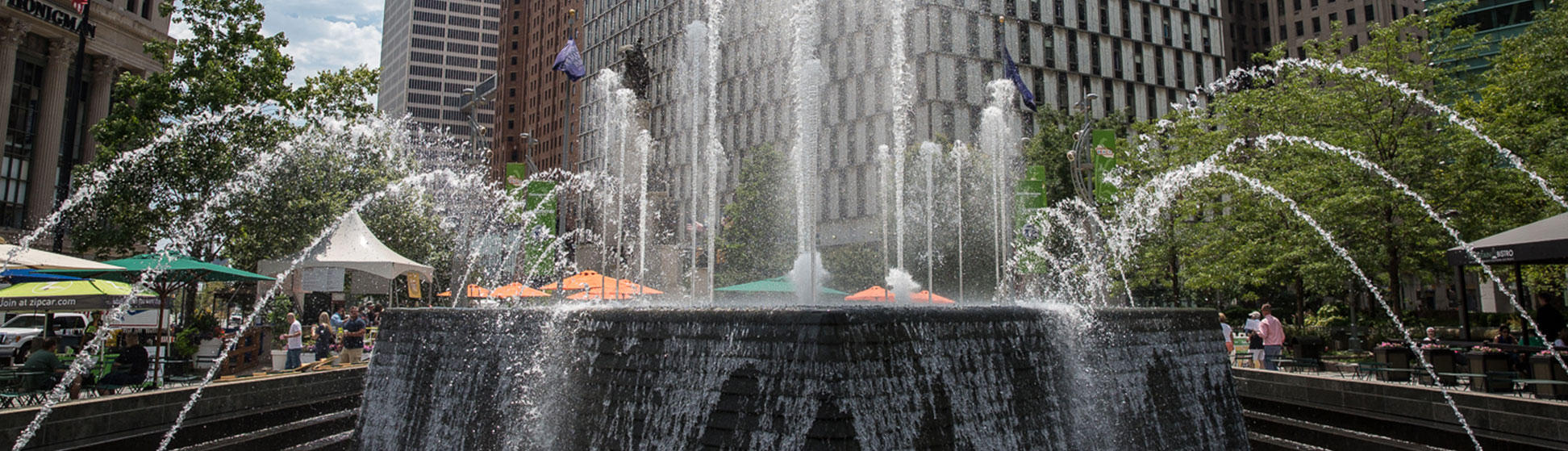 Woodward Fountain (image from Campus Martius Park)
