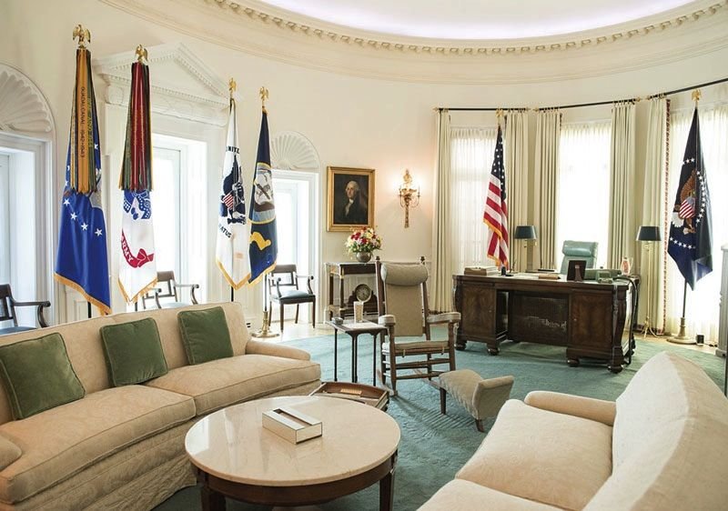 Replica of LBJ's Oval Office in the LBJ Library