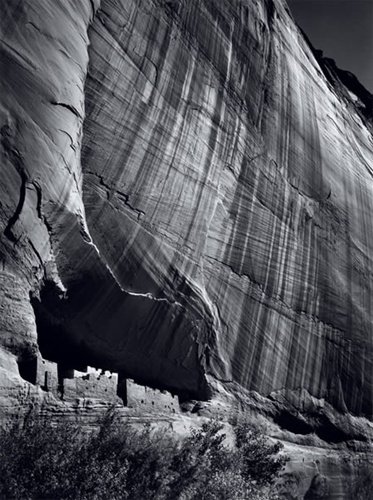 Photographer Ansel Adams showed his creative eye through this image of the White House ruins, taken in 1942.