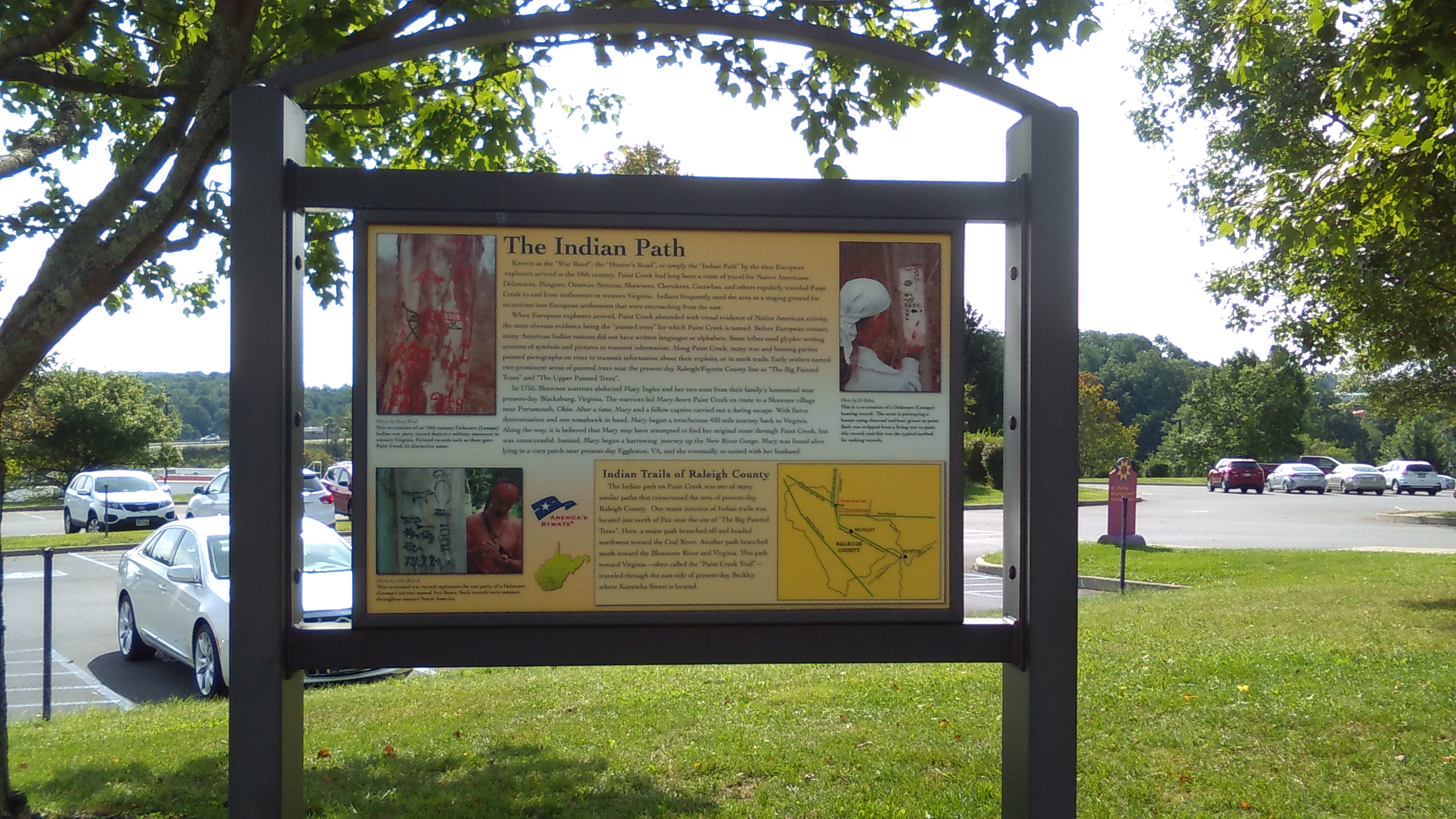 Indian Path Historical Marker
Photo by Scott George Sept. 2016
