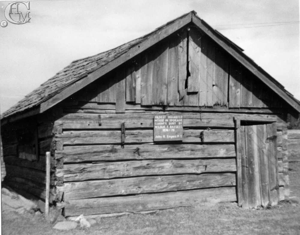 Roger's High School students placed a sign on the cabin in 1954.