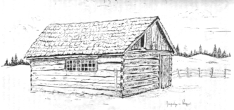 Sketch of the Bassett cabin