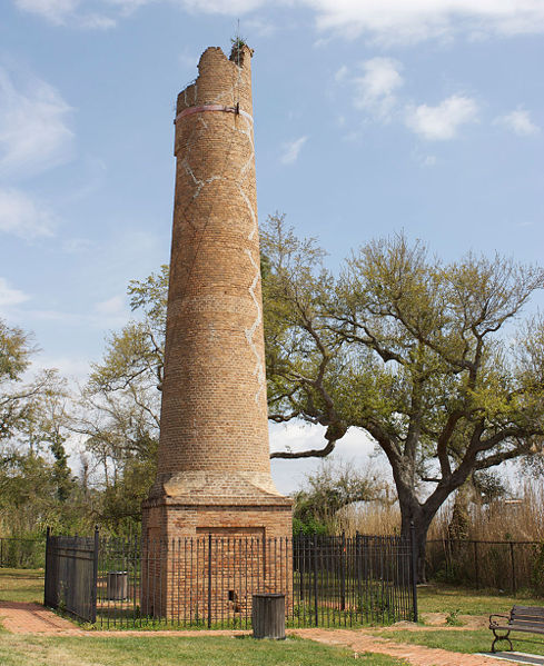Hyer-Knowles Chimney remains as seen today