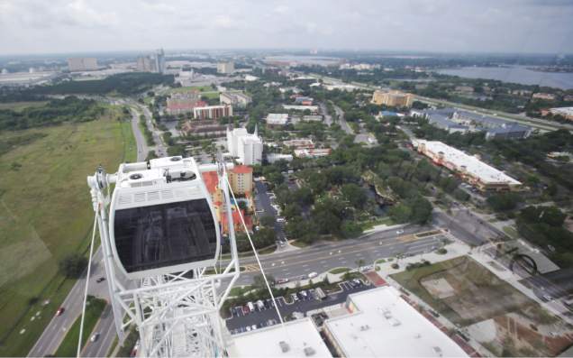 A view of Orlando from the top of the Eye