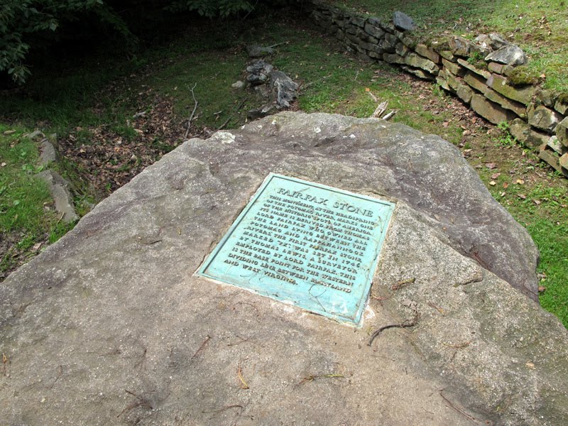 This stone and commemorative plaque were placed in 1957. Image obtained from tourmorgantown.com.