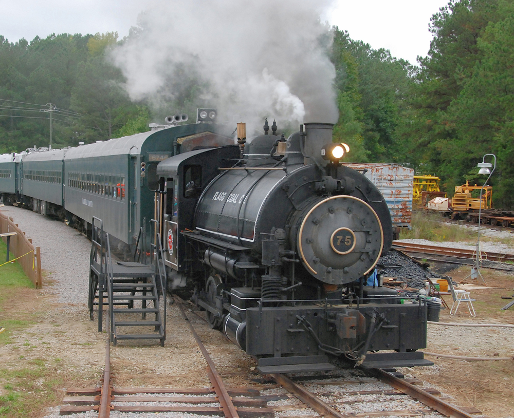 One of the operating steam locomotives at the museum