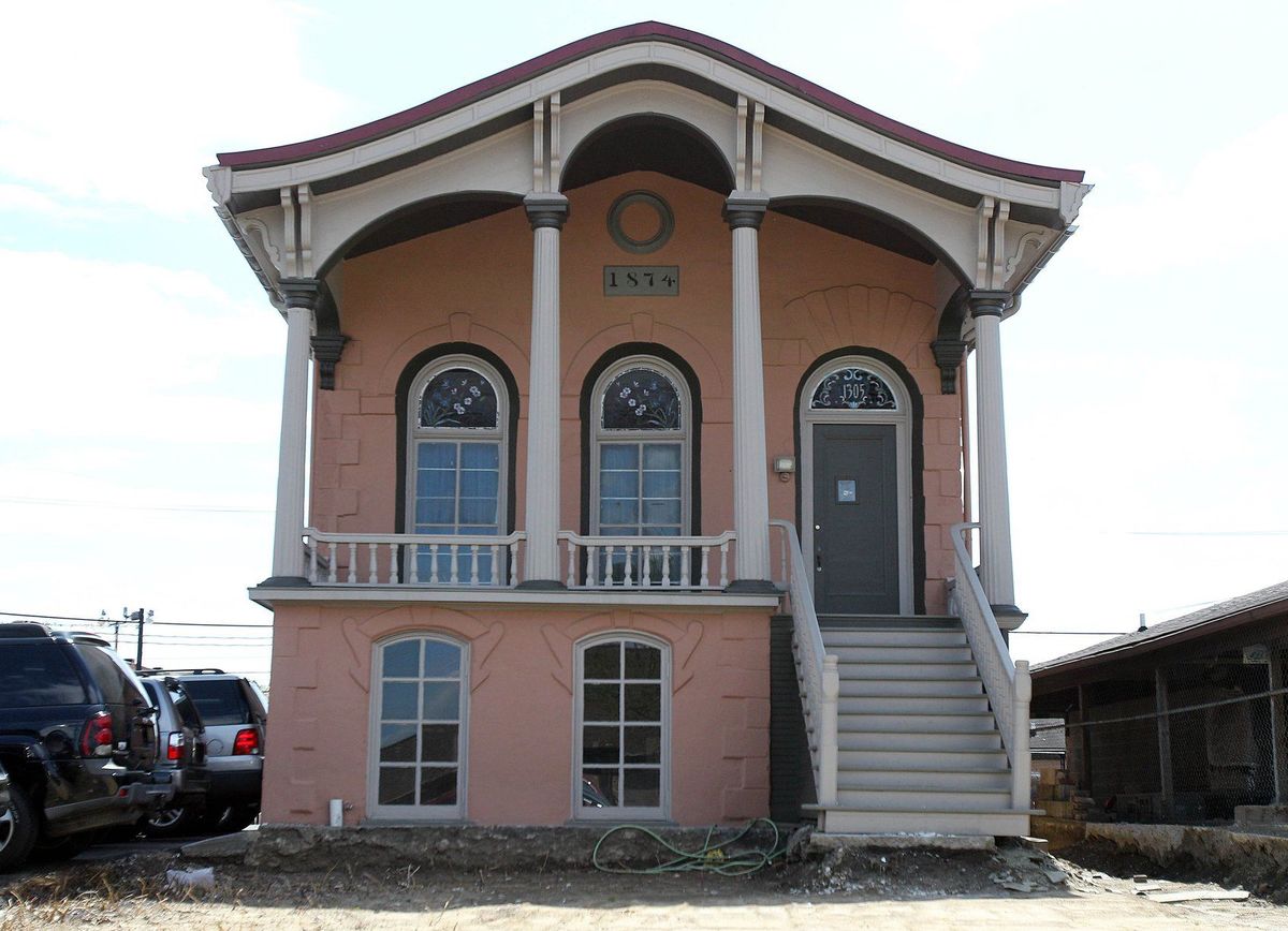 This photo shows progress towards renovation and was taken by Lori Wolfe for the Herald-Dispatch in 2015.