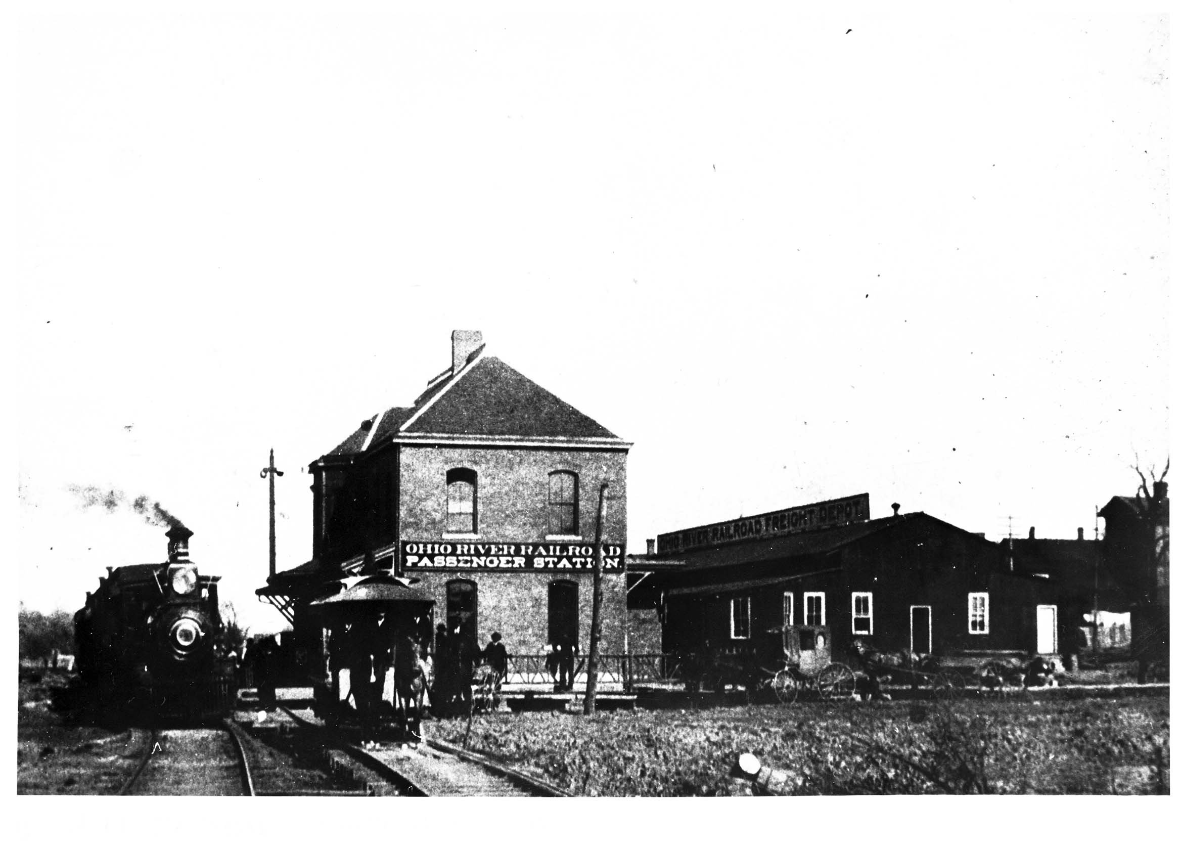 The B&O Depot in 1892. Image courtesy of Marshall University Special Collections