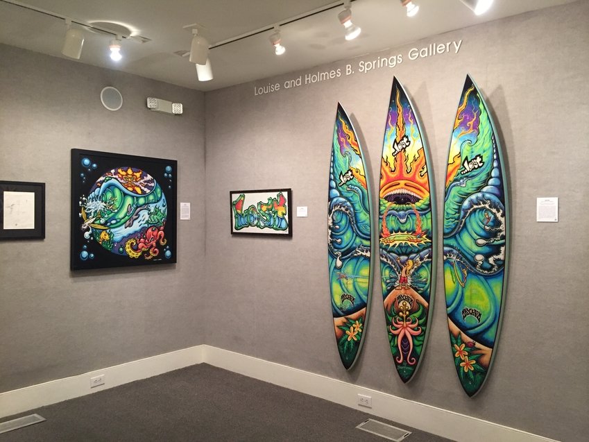 More of Drew Brophy's work located in the Louise and Holmes B. Springs Gallery.