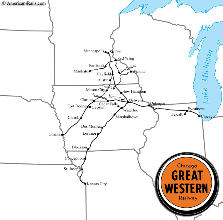 CGWR Railway Map