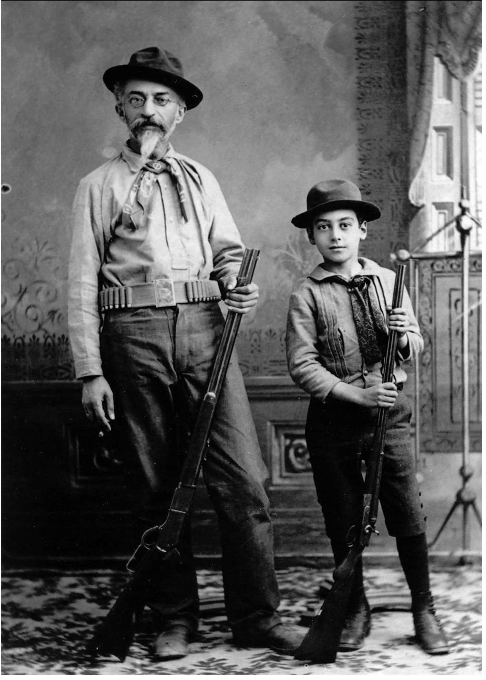 First Jewish Mayor of Tucson, Charles Strauss and his son, n.d.