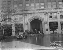 The Coal Exchange Building during the flood of 1937