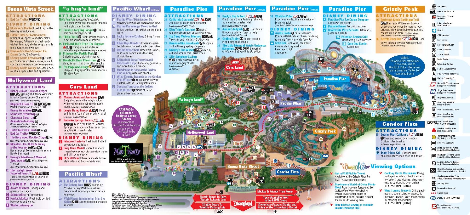 disney california adventure map