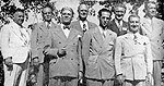 Board members and officers of the NCA gathered at Port Perry Ontario in 1946. (From left): Drs. Frank Logic; F. Lorne Wheaton; John Nugent; Loren Rogers; Floyd Cregger; Gordon Goodfellow; George Hariman; and Emmett Murphy 