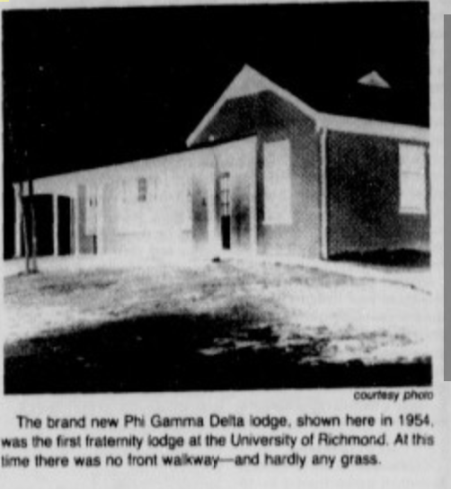Phi Delta Gamma lodge 1954