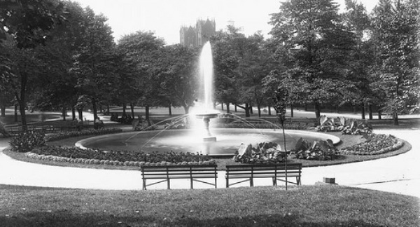 The old Northeast fountain.