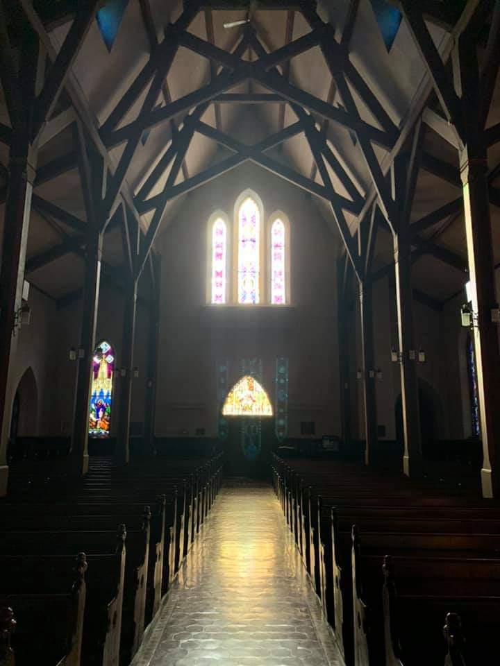 The Sanctuary of Christ Episcopal Church, facing the entrance