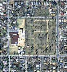Satellite image of cemetery