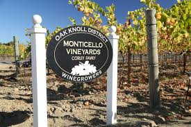 Monticello Vineyards signage