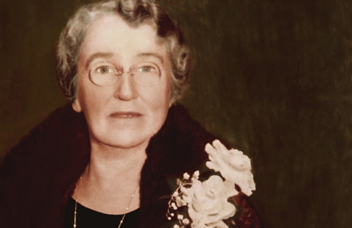 Portrait of Alice Bemis Taylor. Can be found in Bemis Hall, located in Colorado College.
