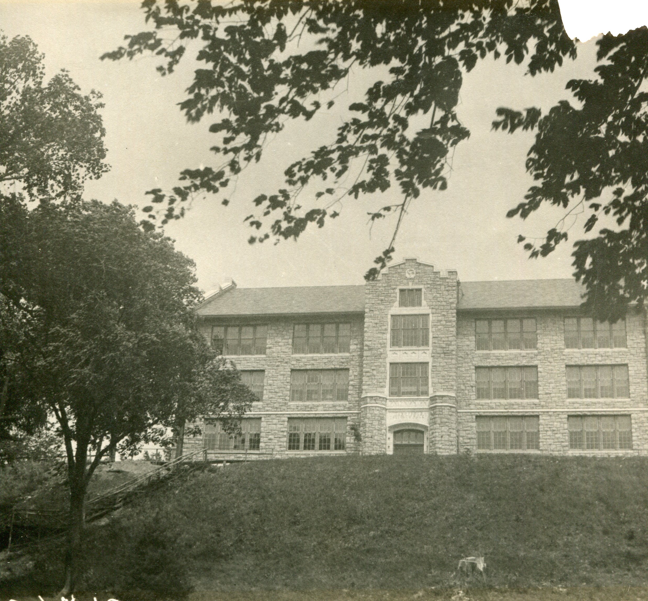 Outside of Findley-Wakefield Science Hall.
