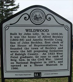 WV Historical Marker (next to the house)