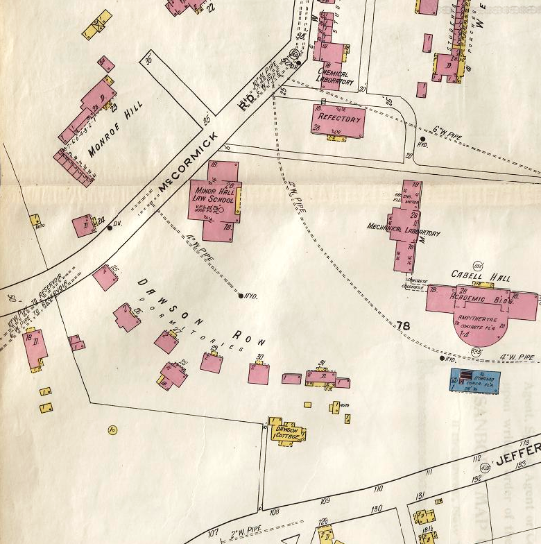 1907 Sanborn Map of Dawson's Row
