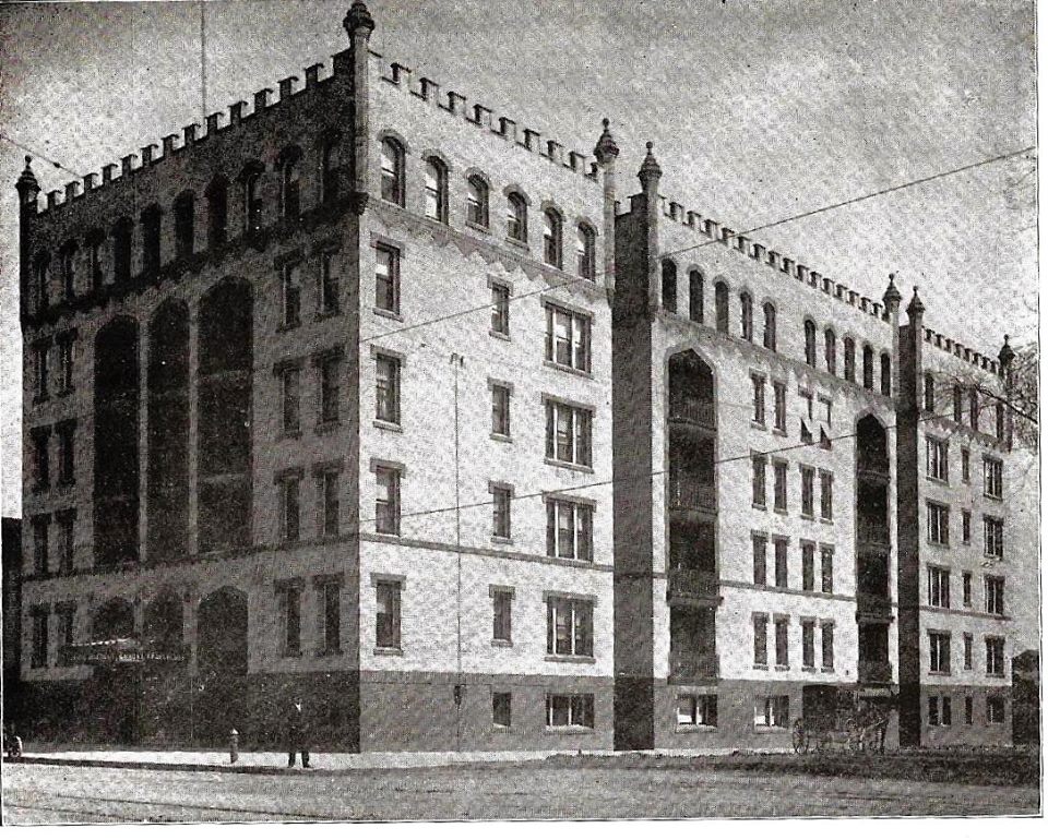 A photo of the Emmons Sr. apartment building circa 1911, photo courtesy of Patrick Morris.