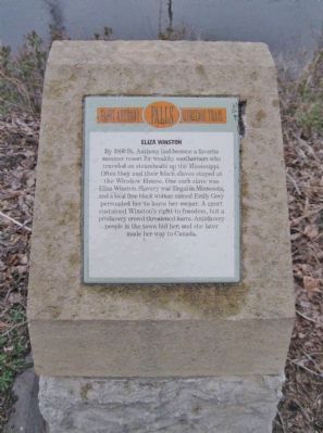 This historical marker is part of the Saint Anthony Falls Heritage Trail. Photo: Keith L., via The Historical Marker Database.