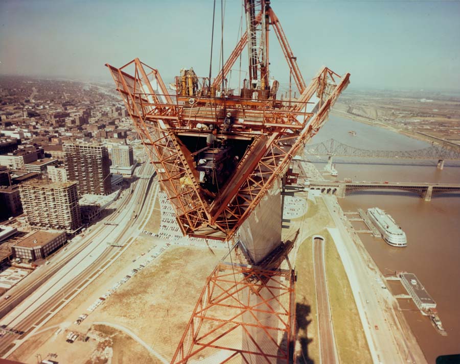 The arch pays tribute to the explorers, soldiers, and settlers who opened the vast reaches of the trans-Mississippi west. Construction began on February 12, 1963, and was opened for the public on June 10, 1967.