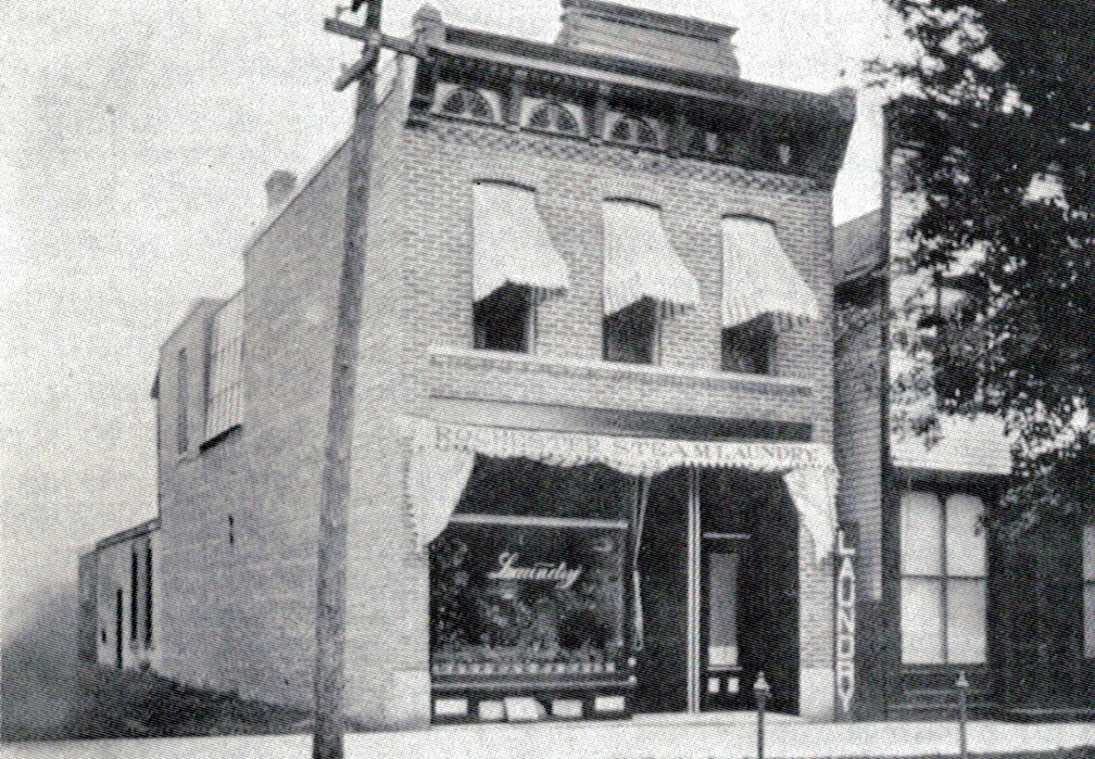 Lyman Levi Ball Building, north and west elevations, 1907
