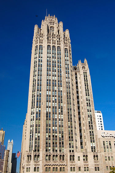Tribune Tower was completed in 1925